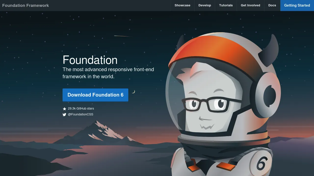 Screenshot of foundation-sites website