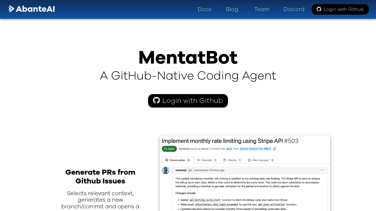 Screenshot of archive-old-cli-mentat website